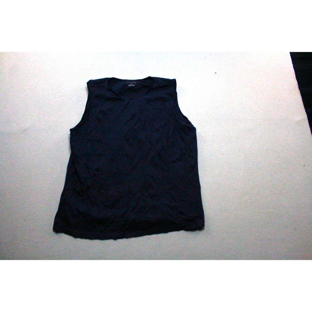 Christopher & Banks Tank Top Women Extra Large Navy Blue Excellent 100% Cotton